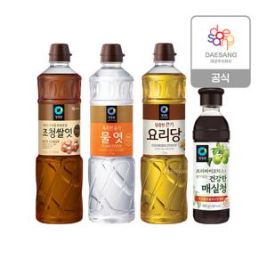 청정원 물엿 4종 골라담기(쌀엿, 물엿, 요리당, 매실청)