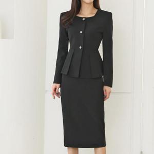 [옷자락] 여자 아나운서 봄정장 백슬릿 일자치마 스커트