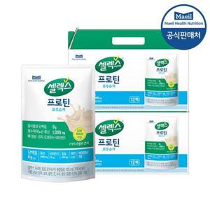 [셀렉스]프로틴 음료 파우치 로우슈거 125ml 24입 (2박스)