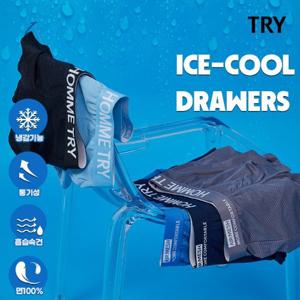 TRY 남성 아이스 쿨 메쉬 드로즈 5종세트
