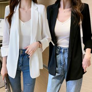 [몽벨리즈]안입은듯가벼운엘르롱쉬폰자켓 mde2300455