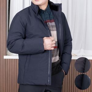 [중년의 품격]겨울 남성 오리털 덕다운 토끼털 패딩 점퍼