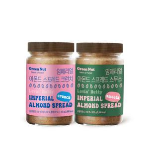 임페리얼 아몬드 스프레드 총 2병(스무스 1병 + 크런치 1병)