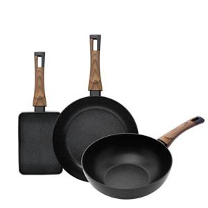 실바트 까리노 IH 인덕션 프라이팬 3종 세트 계란말이팬 18cm + 프라이팬 26cm + 궁중팬 26cm