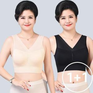 [로즈엘리][2종] 메쉬 와이드밴딩 노와이어 브라탑 스포츠 빅사이즈브라