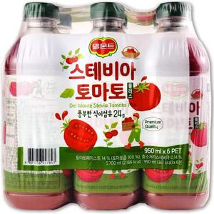 [해핑] 코스트코 델몬트 스테비아 토마토 주스 5700ml(950ml x 6개) 플러스 쥬스