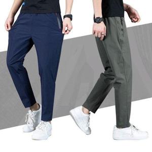 [옷자락]남자 여름 쿨 냉감 찰랑 밴딩 츄리닝 트레이닝 팬츠