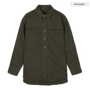 [버커루]여성 오버사이즈 데님셔츠(B203DS510P)