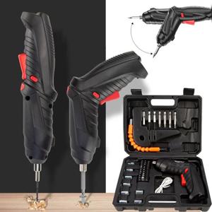 가정용 미니 무선 전동 드라이버 USB 충전식 소형 36V 가정용 충전 드릴 풀세트 47PCS S497