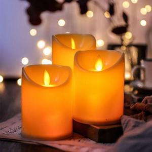 흔들리는 LED 캔들 촛불 감성 무드등 건전지용 (WB462B8)