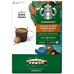 [코스트코] 돌체구스토 스타벅스 하우스 블렌드 아메리카노 커피 캡슐 510g(8.5g x 60캡슐)