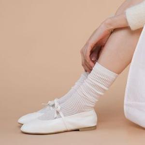 특가무료배송 5팩 시스루 골지 중목 장목 얇은 양말