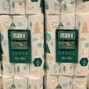 맥스 프리미엄 화장지 40m x 30롤 x 2개