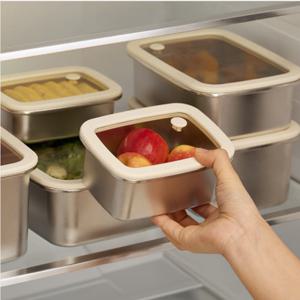 바겐슈타이거 KLAR 무연마 스텐 반찬통 / SUS304 자연광택 / 냉장,냉동,오븐OK