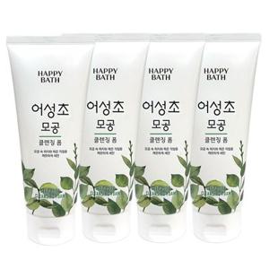 해피바스 어성초 모공 클렌징폼 200ml 4개