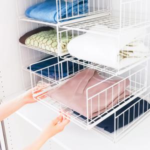 2pc 1set 옷 장 정리 함  트레이 슬라이딩 리빙박스 수납함