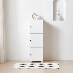 심플 모던 선반 3단 도어형 튼튼한 다릿발 틈새 수납장 400 보관 거실 예쁜