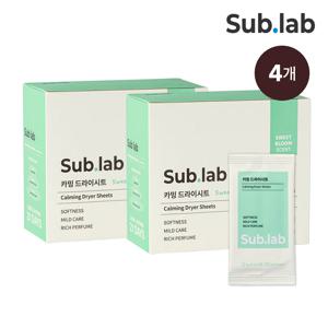 건조기 섬유유연제 카밍 드라이시트 스윗앤블룸 40매X4개
