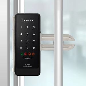제니스 유리문용 디지털도어락 ZL380N 단문형 상가문