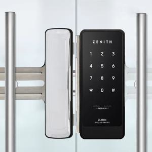 시공 제니스 유리문용 디지털도어락 ZL380N 양문형