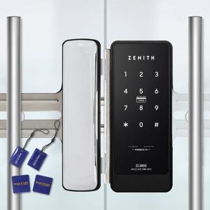제니스 유리문용 디지털도어락 ZL380S 양문형 상가문