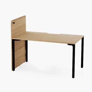 플렉스Z 컴퓨터책상1400_D80+측면파티션(매장가구)