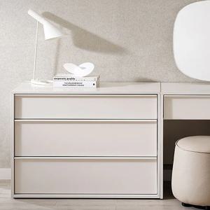 호텔침대 뉴트럴화이트 서랍장 3단 1000 전도방지(매장가구)