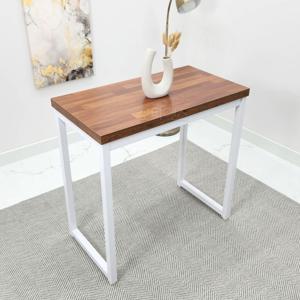 30각 스틸 파이프 조립식 일자형 심플한 소형 카페 식탁 700 x 400 커피 테이블