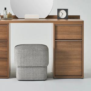 호텔침대 아트월월넛 화장대 패브릭스툴_사각 (매장가구)