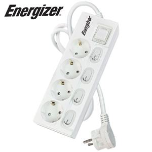 고용량 멀티탭 3680W 개별스위치 과부하차단 슬림 납작 화이트 4구 2M