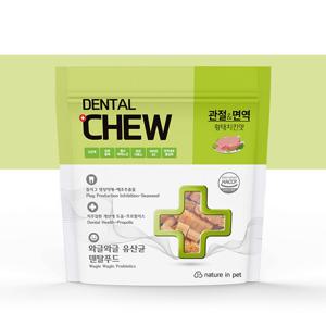 강아지간식 사료 황태덴탈츄 치킨 연어 소고기 230g x 3개입