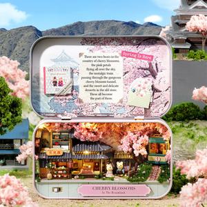 [DIY] 미니어처 곰돌이 틴케이스 - 벚꽃기차