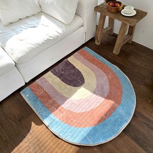 레인보우 아치 소프트 양털 러그