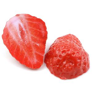 반쪽 딸기 모형 레드 4cm 2개 과일모형 PR