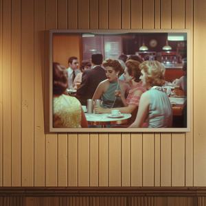 Cafe After Six - 레트로 인테리어 포스터 (A4~A1)