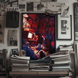 ROOM 199X - 레트로 아트 일러스트 포스터 (A4~A1)