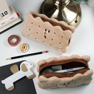 귀여운 비스켓 인형 파우치 수납 학생 필통