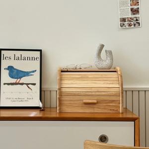 [리퍼] 내추럴 원목 브레드 미니빵케이스