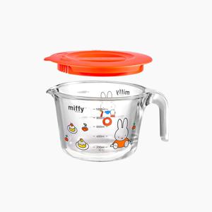 미피 내열유리 계량컵 1L (뚜껑 포함)