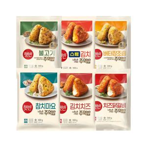햇반 쿡반 주먹밥 6종 6봉 세트