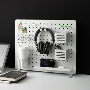 책상 타공판 페그보드 스탠드형 데스크 패그보드 철제 자석 보드 악세사리 스텐 알루미늄