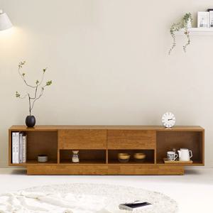 로앤 고무나무 원목 거실장 2000 TV다이 서랍 수납형