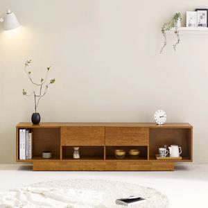 로앤 고무나무 원목 거실장 1800 TV다이 서랍 수납형