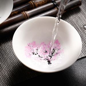 벚꽃 사케잔 소주잔 술따르면 꽃피는 술잔