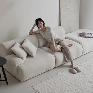 웨이비 3인 4인 패브릭소파 + 쿠션2P