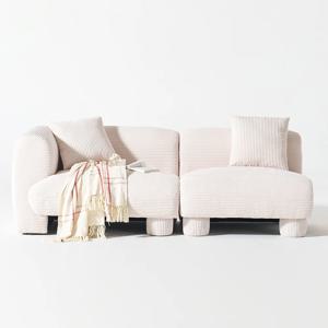 에르본 3인 코듀로이 소파 + 쿠션 2P