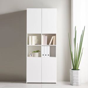 E0자재 RH2064 홈오피스 6단책장 겸 수납장 800 (상하수납형)