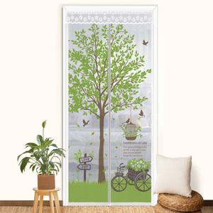 현관 방문 벨크로 부착 일체형 자석 모기장 러브버그 방충망 방충문 그린향기 3size