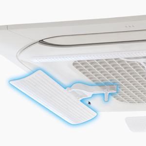 천장형 에어컨 바람막이 무타공 설치 사무실 시스템 가림막 윈드바이저 날개 무풍 가드