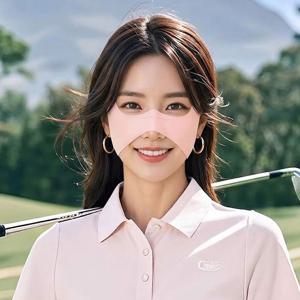 쿨링 나비마스크 골프 나비존 마스크 러닝 기미방지 자외선차단 광대뼈 햇빛가리개 베이지